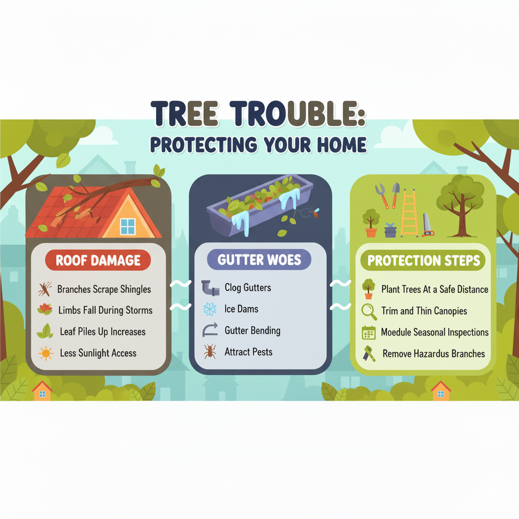 How Overgrown Trees Can Impact Your Roof and Gutters in Dickson, TN